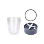Nutribullet Short Cup + Extractor Blade And Grey Seal - 600 900w - Blender Spare Parts