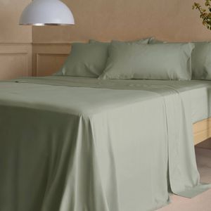 Bedding Co. Organic Bamboo Sheet Set Soft 350TC Sage Green Single
