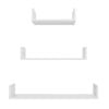 European Cabinetry 3 Piece White Oslo Shelf Kit