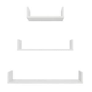 European Cabinetry 3 Piece White Oslo Shelf Kit