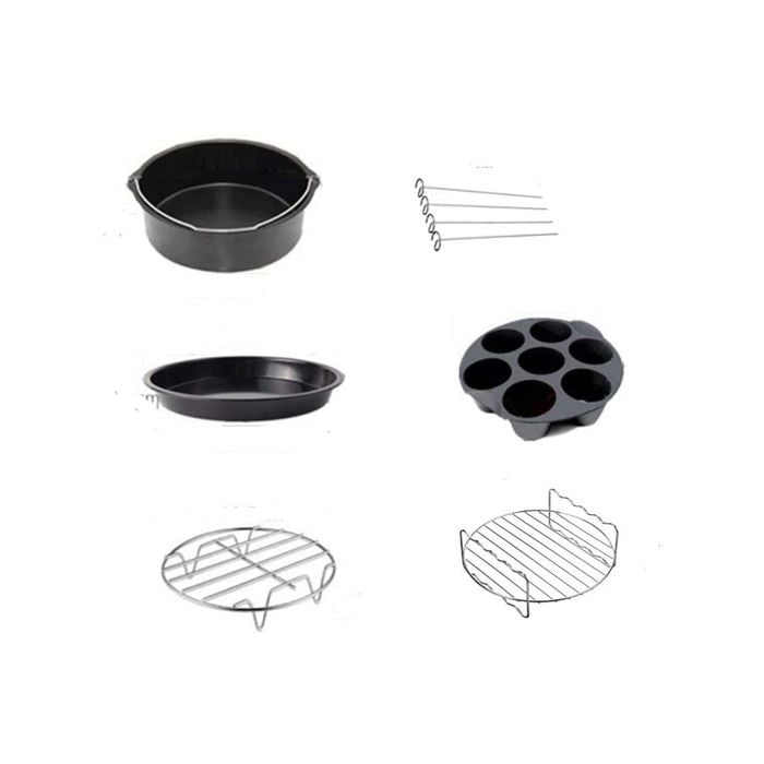 11 Pack Air Fryer Accessories with Recipes Cookbook