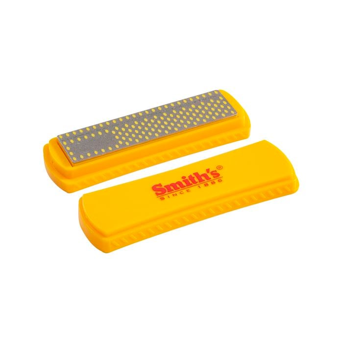 Smith's 4" Diamond Sharpening Stone with Cover - Coarse