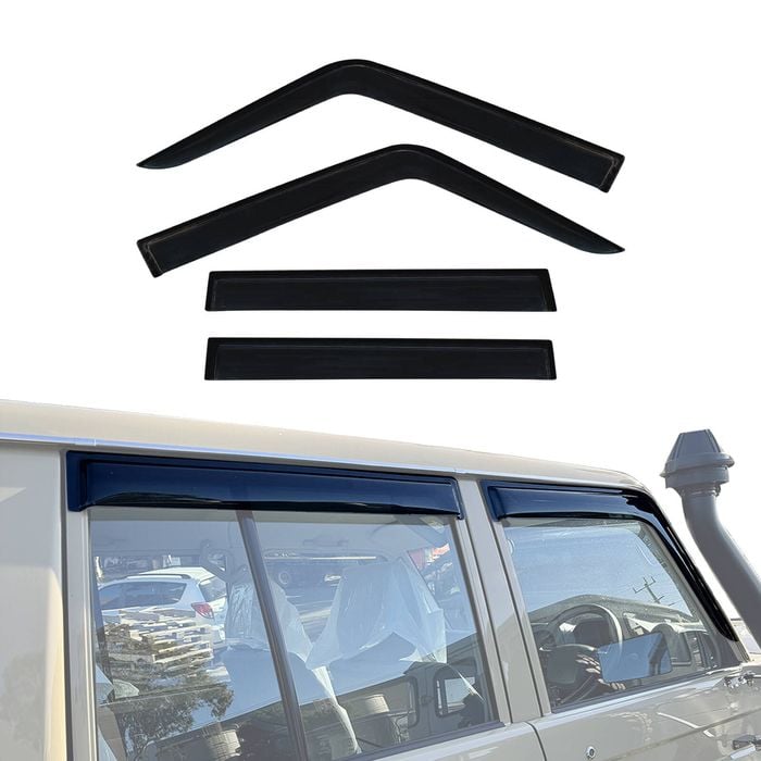 Ausgo Luxury Weather Shields For Toyota Land Cruiser Landcruiser 70 76 79 Lc70 Lc76 Lc79 2007-onwards Weathershield Window Visor