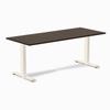 Desky Fixed Height Bamboo Office Desk Wheat Frame 180cm - Dark Bamboo