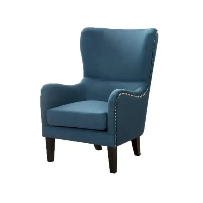 Hi-Back Dark Blue Fabric ArmChair