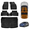 Floor Mats Boot Liner for Volkswagen Polo MK6 Hatch 2018-Onwards Cargo Car Trunk Luggage Tray