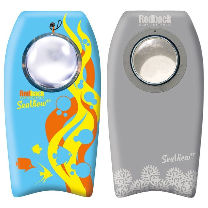 Redback Seaview 41" Bodyboard Slick Bottom/30cm Underwater Viewing Port Blue