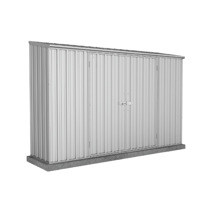 Absco Sheds 3.0 x 0.78 x 1.95m Zinc Economy Double Door Garden Shed