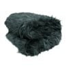Bloomington Natural Tone Faux Fur Long Hair Extra Large Throw Blanket Charcoal