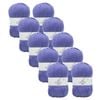 10x Malli Blue Iris Blend Basic 100g Knitting/crochet Yarn Acrylic/poly