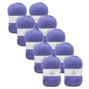 10x Malli Blue Iris Blend Basic 100g Knitting/crochet Yarn Acrylic/poly