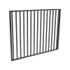 ProtectorAl 1201 - 1500mm x 1200mm Black Aluminium Garden Gate Flat Top Square Picket - Black