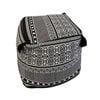 SOGA 42cm Black Premium Polyester Fiber Cushion with EPP Particle Insert, Home Decor