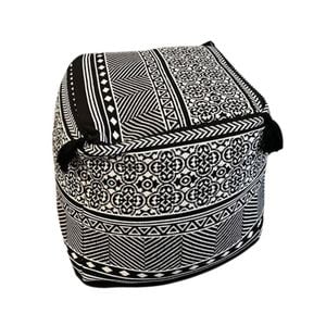 SOGA 42cm Black Premium Polyester Fiber Cushion with EPP Particle Insert, Home Decor