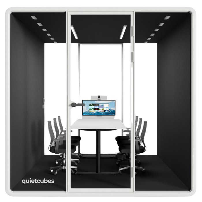 QuietCubes 6 Person Office Pod White