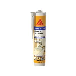 Sika 300g Sikasil Color Tile Sealant - Black