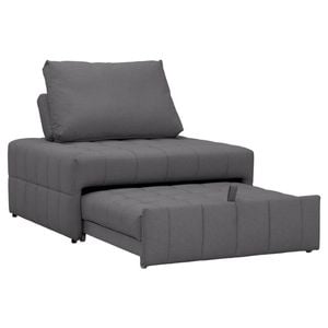 Maestro Furniture Blaise Fabric Relaxing Accent Armchair Lounge Couch Sofa Bed Dark Grey