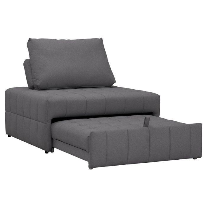 Maestro Furniture Blaise Fabric Relaxing Accent Armchair Lounge Couch Sofa Bed Dark Grey