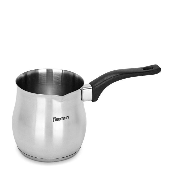 Hellenic Brew 810ml – Stainless Steel Greek Coffee Pot With Black Handle
