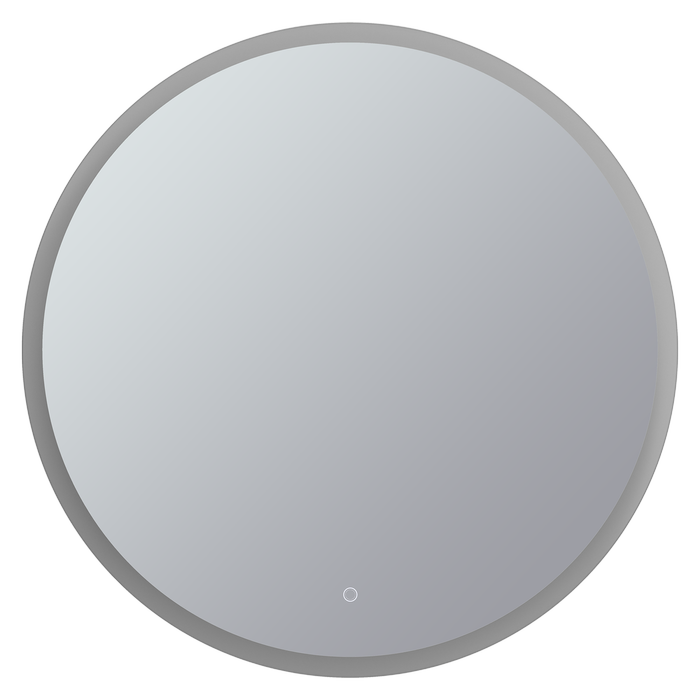 Mondella 800mm Round Frameless LED Frosted Edge Mirror with Touch Switch for CCT + Dimmable + Defogger