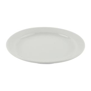 Olympia Plates Athena Narrow Rim 12 Pack 165mm White Ceramic Tableware