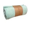 Cotton Fringe Throw Rug 130 x 170 cm Zig Zag Green