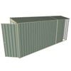 Build-a-Shed 0.8 x 4.5 x 2m Hinged Door Tunnel Shed With Single Sliding Side Door - Green