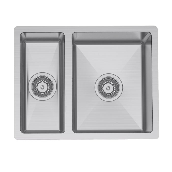 SINX 560 x 440mm Double Bowl Stainless Steel Sink