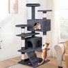 BEASTIE 134cm Cat Scratching Tree Tower Kitten House Grey