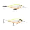 2x Rapala 5.5cm Shad Rap Elite (Floating) Fishing Lures - Gilded Orange Belly