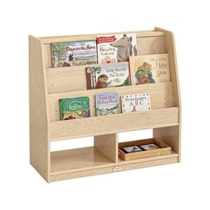 Jooyes Kids Double Side Wooden Bookcase With Storage - 82cm | Bookcase | 76cm
