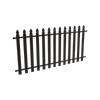 ProtectorAl 2000 x 1000mm Black Aluminium Bishop Garden Fence Panel