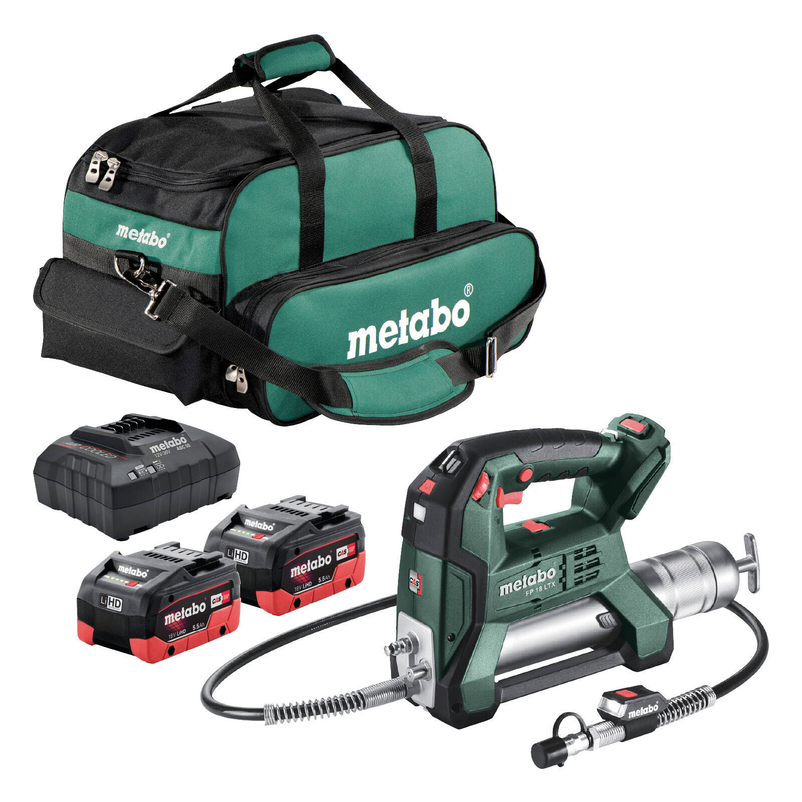 Metabo 18V Cordless Grease Gun 2 x 5.5ah AU60078902 Kit