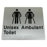 Bradley Unisex Ambulant Braille Toilet Sign