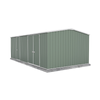 Absco Sheds 5.96 x 3.00 x 2.06m Pale Eucalypt Workshop Three Door Garden Shed