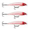 3x Rapala 10cm X Rap Magnum Prey Lipless Hard Body Fish Lures - HD Red Head UV