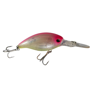 Profishent Chainsaw 80mm Crankbait Hard Body Fishing Lure Pink White Chartreuse