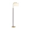 Oikiture Floor Lamp Standing Lamp Metal Frame Plastic Shade Black&Gold