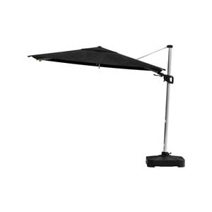 Coolaroo 2 x 3m Black Rectangle Hampton Cantilever Umbrella with Base