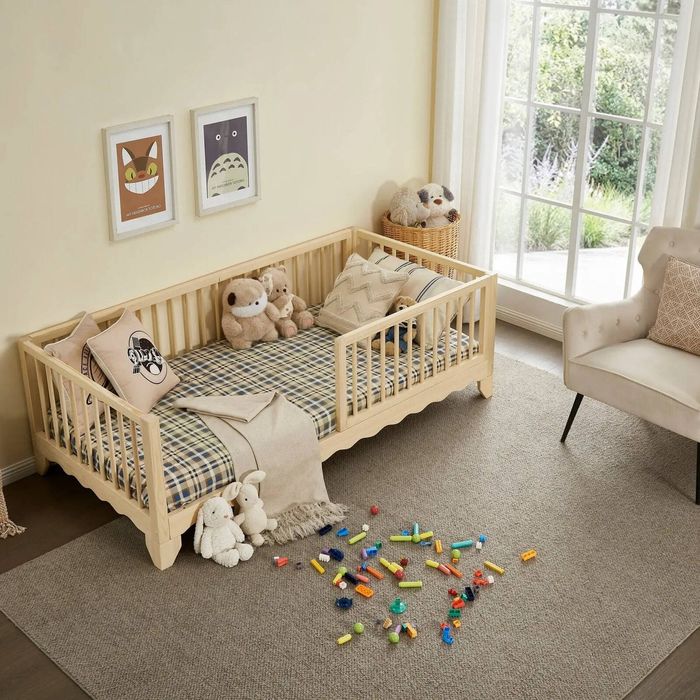 Hide & Seek Kids Lulu Solid Timber Kids Bed - Single