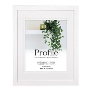 Profile - Elegant Deluxe 8x10/11x14" Photo Frame - White