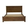 Sonora King Bed Frame Rustic Solid Pine Wood Ash Brown