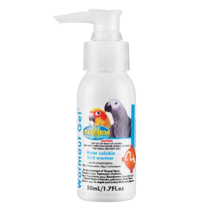 Vetafarm Wormout Gel All Wormer For Birds & Pigeon 50ml