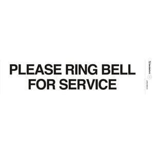Sandleford 245mm Self Adhesive Ring Bell Sign