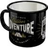 Nostalgic-Art 360ml Enamel Mug Outdoor Adventure - Black