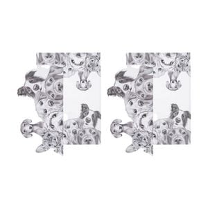 2x 2pc Ashdene Peeking Pups Kitchen Tea Dog Puppy Towels Animal Art