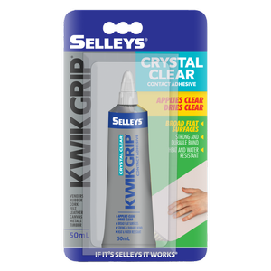 Selleys Kwik Grip 50ml Crystal Clear Contact Adhesive