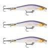 3x Rapala 9cm RipStop Shallow Jerkbait Hard Body Fishing Lures - Purple Descent