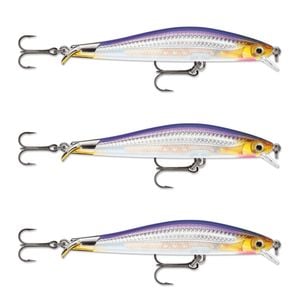 3x Rapala 9cm RipStop Shallow Jerkbait Hard Body Fishing Lures - Purple Descent