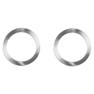 DETA 90mm Brushed Nickel Finish Twist On Frames - 2 Pack